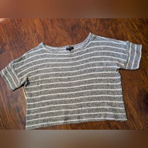 Beyond Yoga Crop Cover Up Knit stripped women's medium